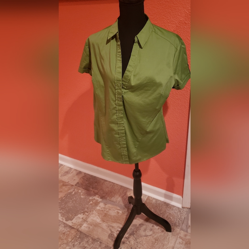 Women's button down top, size L